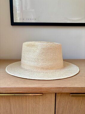 imogene + willie Hand-woven Guatemalan Palm Hat - 7 3/8" - Brand New